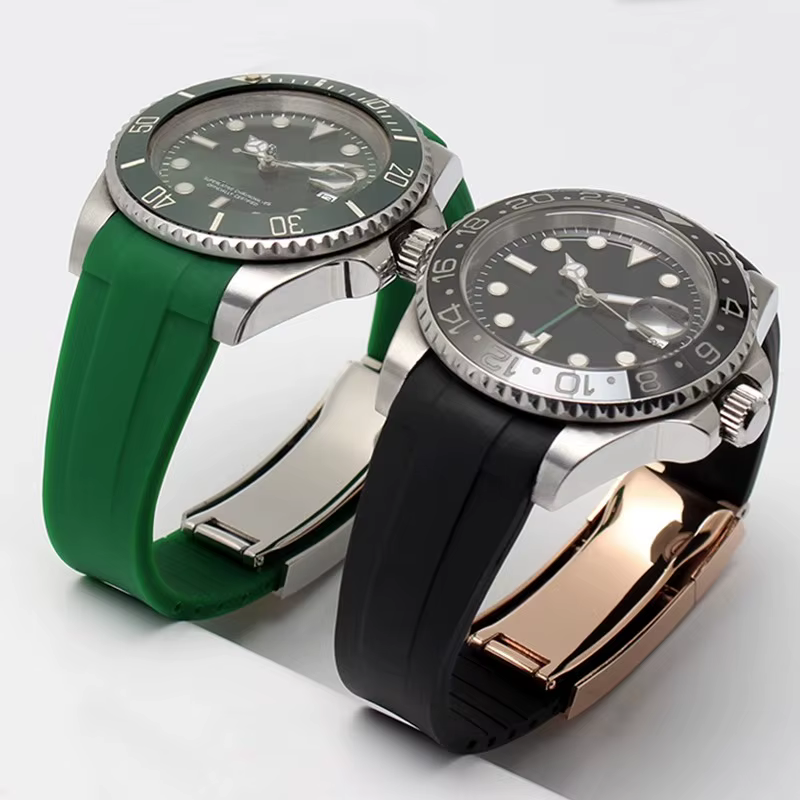 Bracelet de montre en caoutchouc de silicone