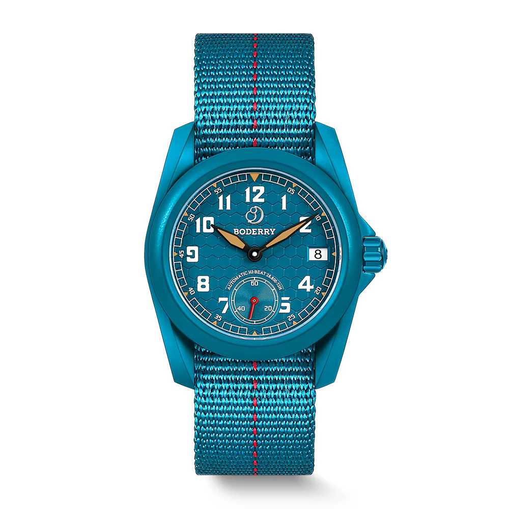 BODERRY hommes montre automatique 40MM titane pilote Sport mécanique montre-bracelet 10ATM étanche saphir C3 lumineux HZ8240