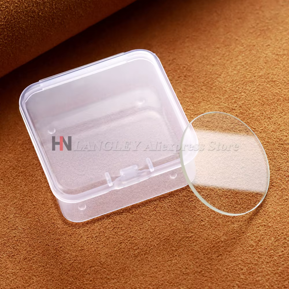Verre de montre rond de remplacement plat