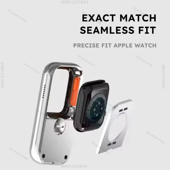 Étui de protection RePod 44 mm en aluminium CNC pour Apple Watch Series 10/9/8/7/6