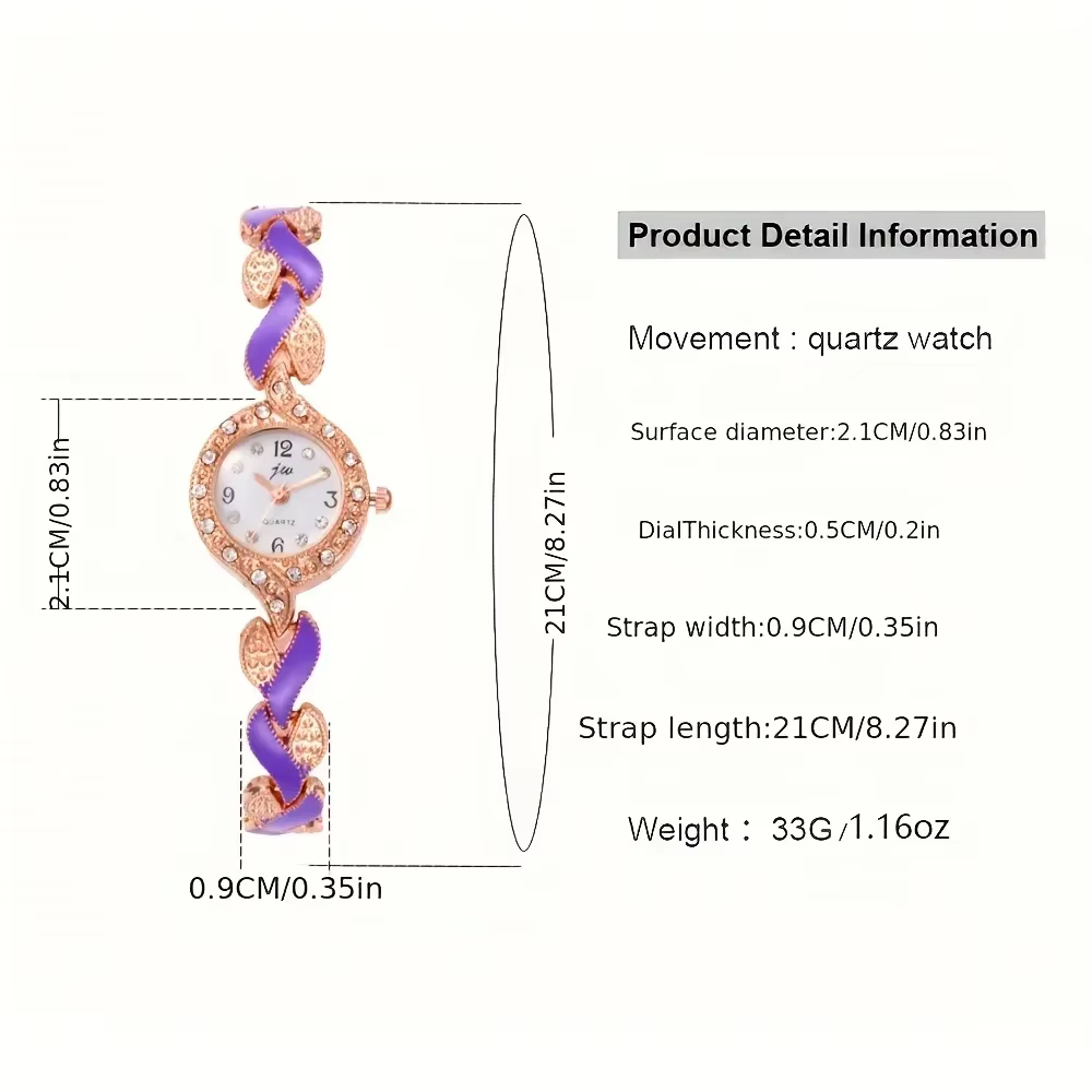 1 pièces d'un nouvel ensemble de montres à quartz pour femmes à la mode