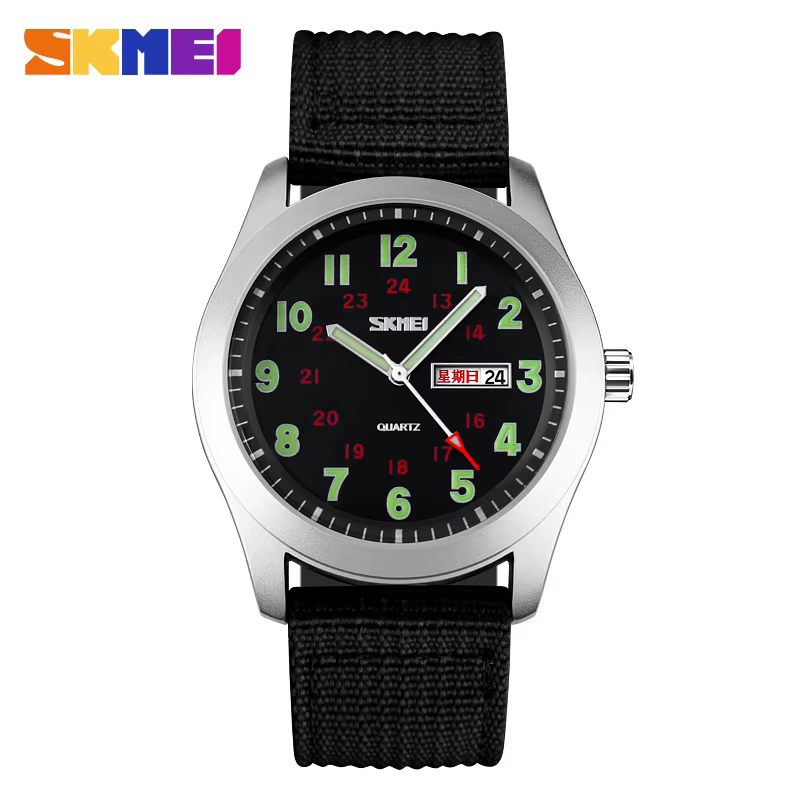 SKMEI 9112 montres pointeur lumineux étanche homme montre-bracelet Date calendrier horloge Reloj Hombre luxe hommes Sport Quartz