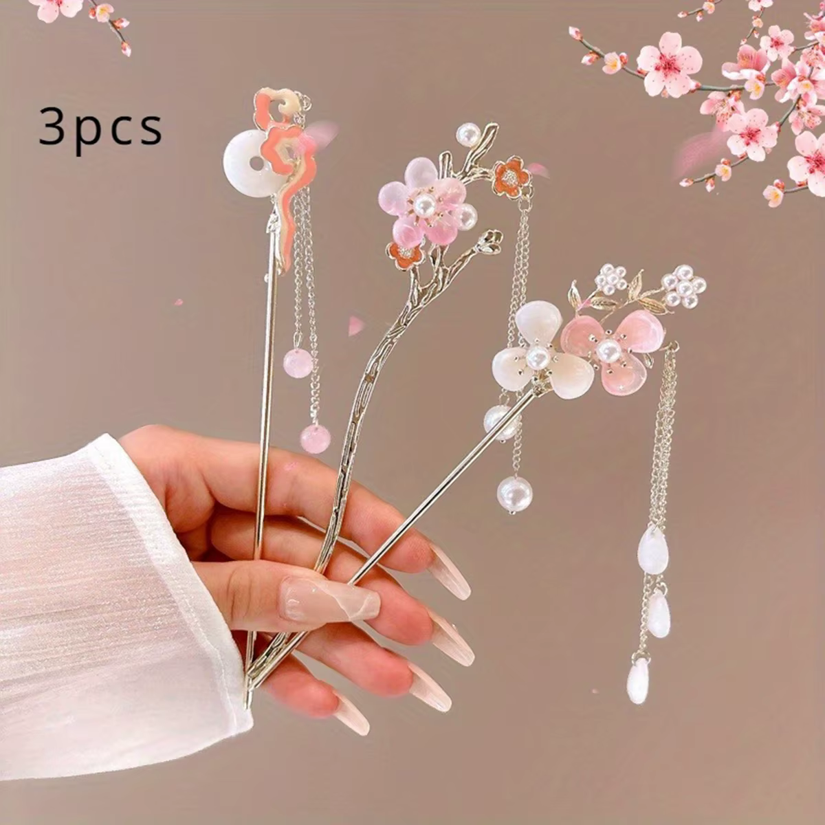 Accessoire de cheveux romantique de Style chinois, bijoux en alliage, aiguille à cheveux pour femmes, adapté à un usage quotidien, cadeaux, épingle à cheveux à la mode pour filles, 1 pièce