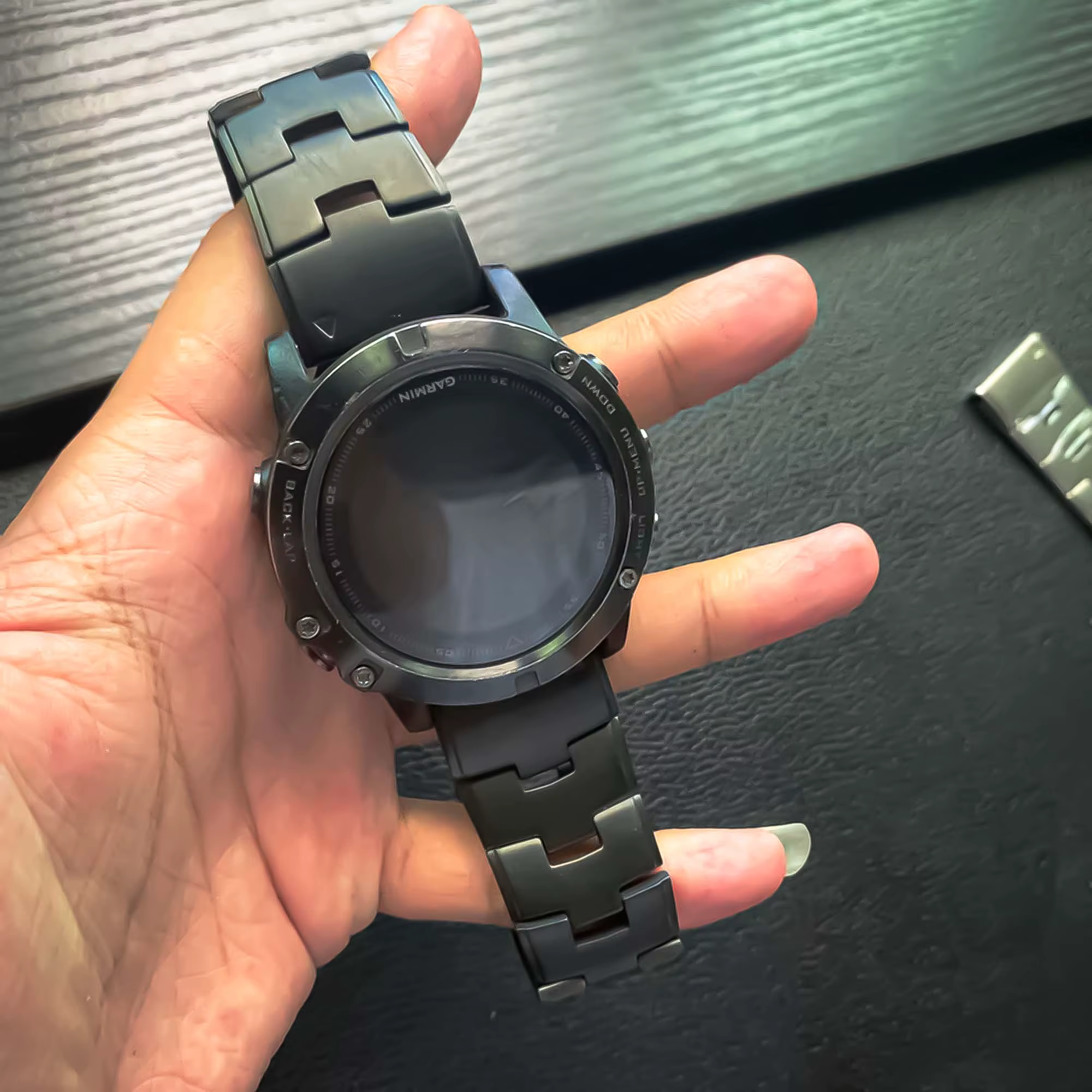 Bracelet de montre en métal titane à ajustement rapide