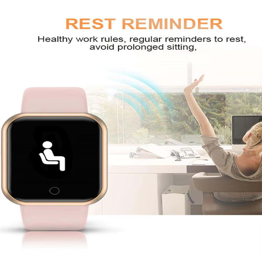 Montre intelligente multifonctionnelle hommes femmes Bluetooth connecté téléphone lecteur de musique Fitness Sport Bracelet moniteur de sommeil D13 Smartwatch