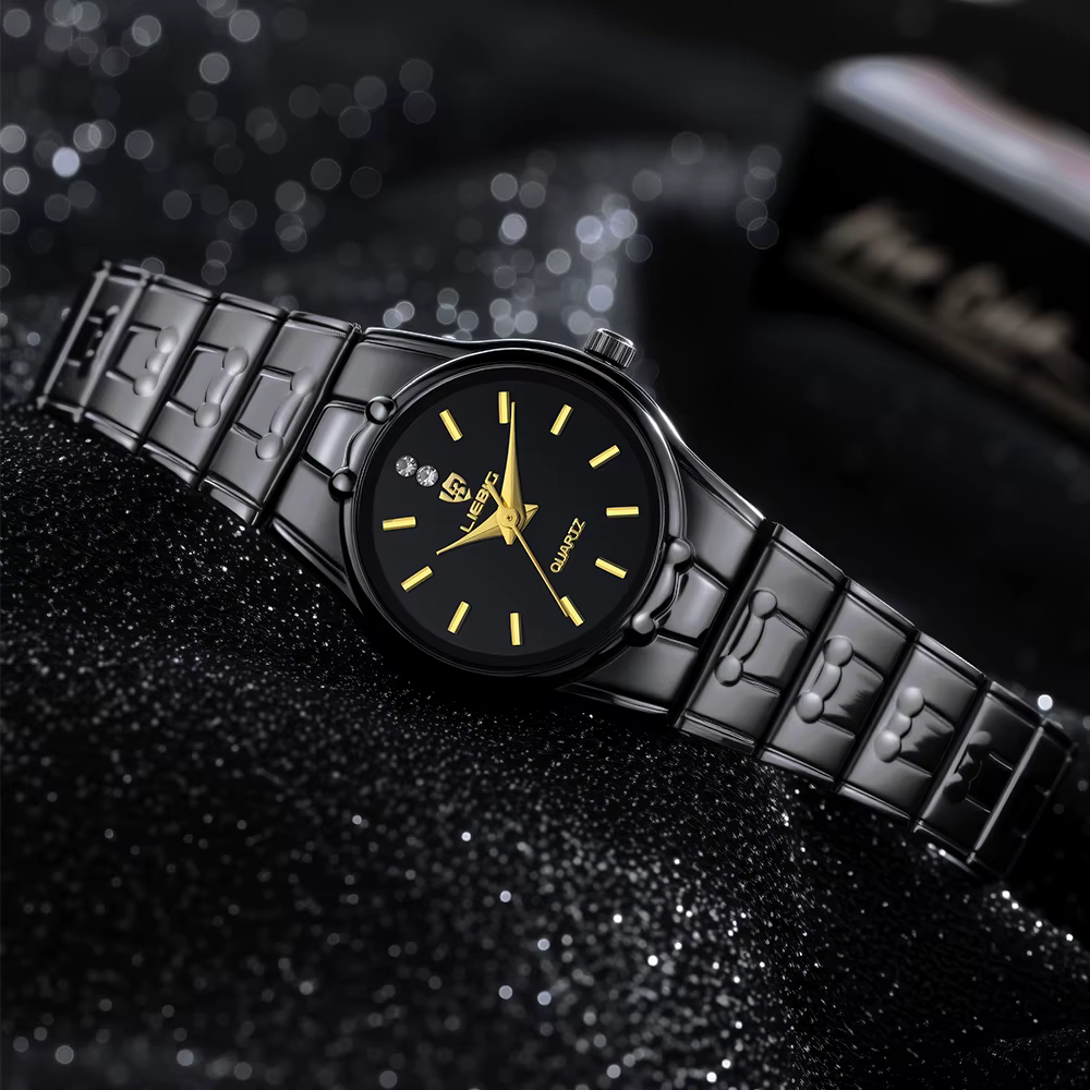 LIEBIG mode Quartz femmes montre-bracelet femme de luxe en acier inoxydable bande originale étanche dames horloge montres Reloj Mujer