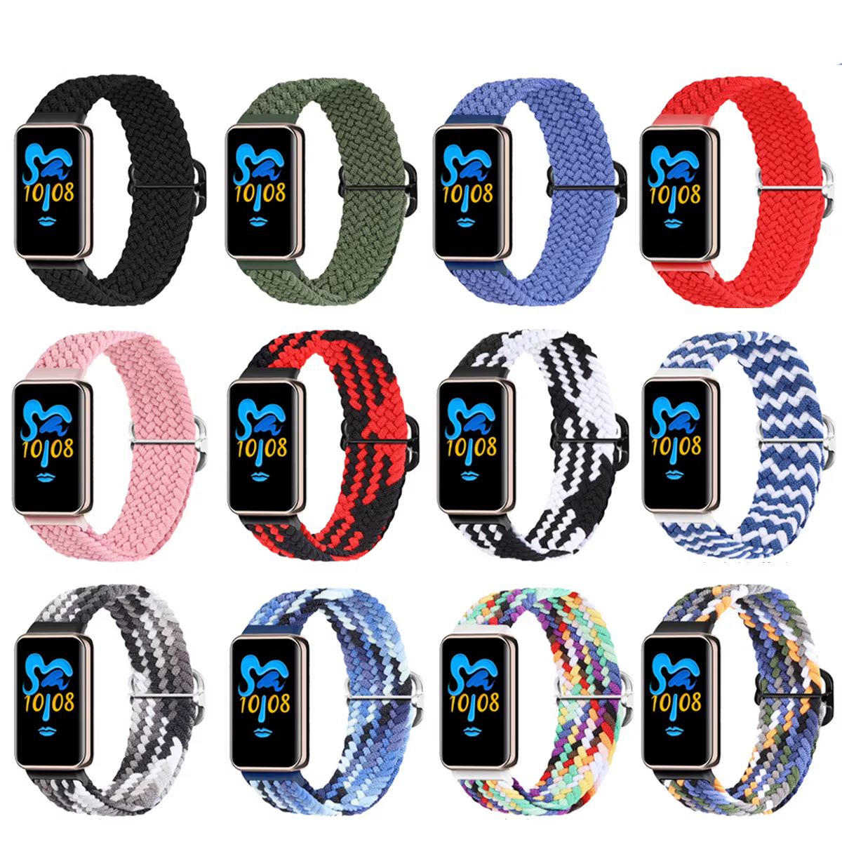 Bracelet élastique en nylon tressé pour bracelet Honor Band 10