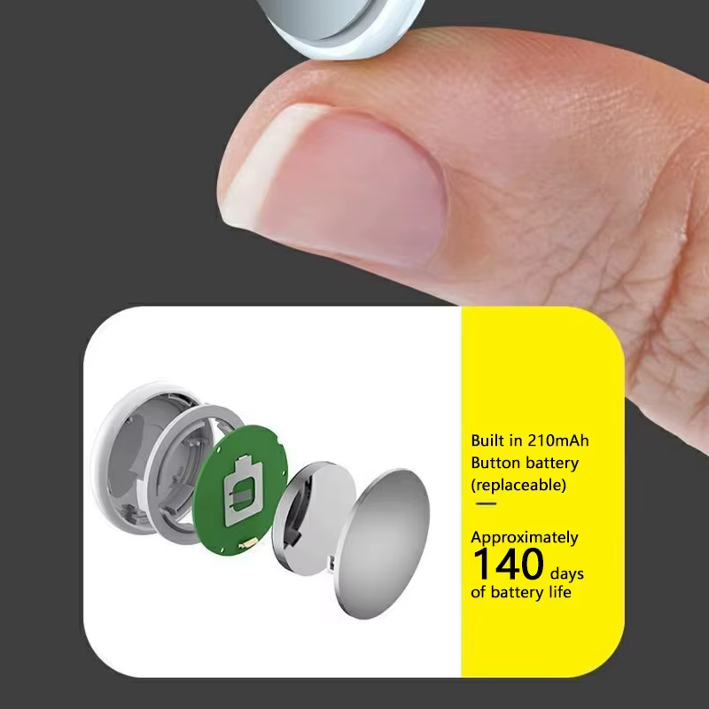 – traceur GPS intelligent Airtag Bluetooth 5.3, fonctionne avec le système Android iOS, Mini localisateur d'étiquette d'air, sac
