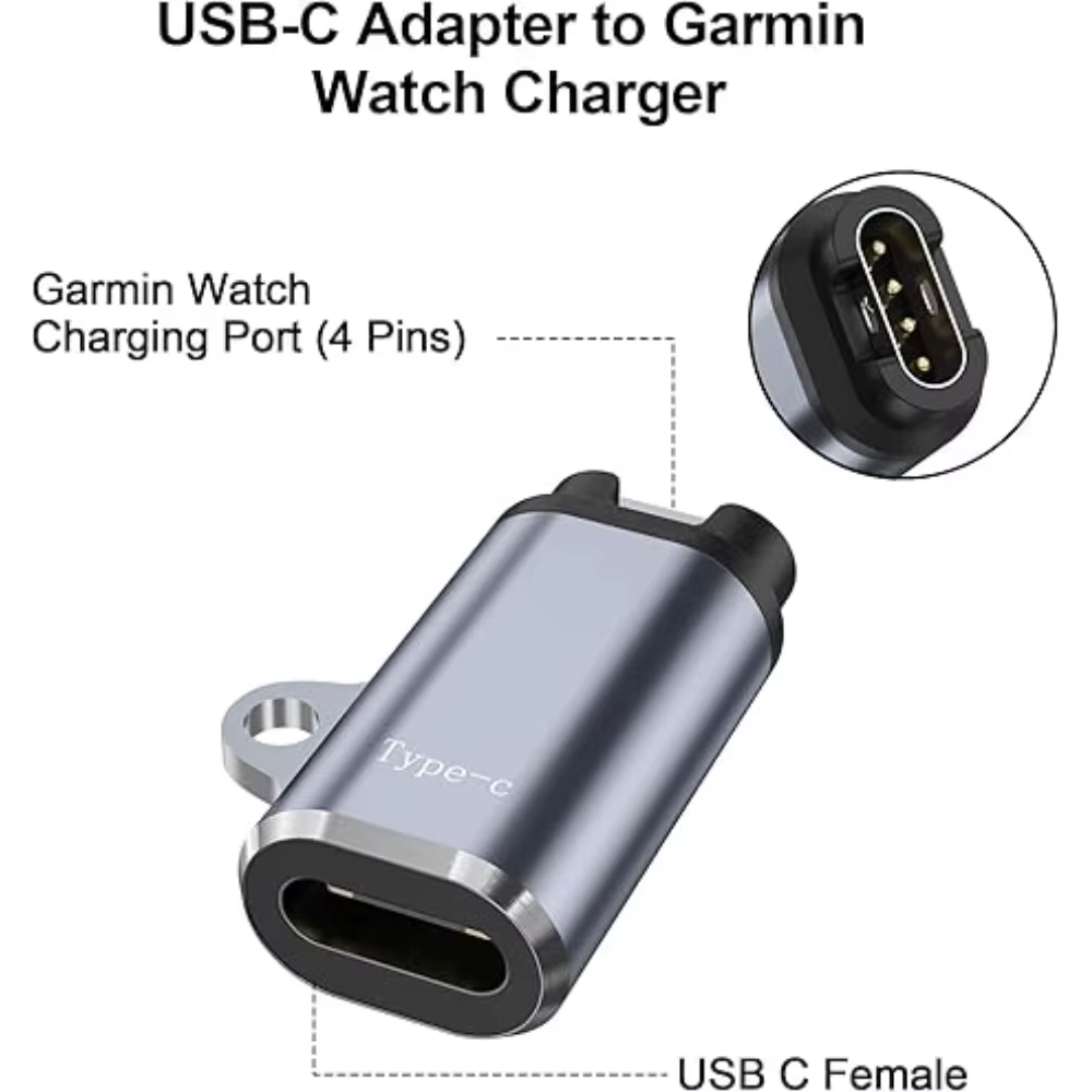 Adaptateur de chargeur rapide pour montre connectée sportive Garmin Instinct E 3 2 2X Solar Fenix 6 6X 5 Vivosmart 5 Vivomove 3 3S