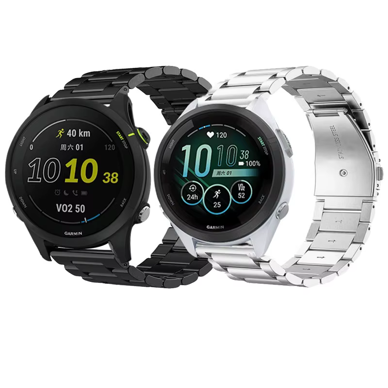 Pour Garmin Forerunner 255 255S 265S 265 Bracelet en métal