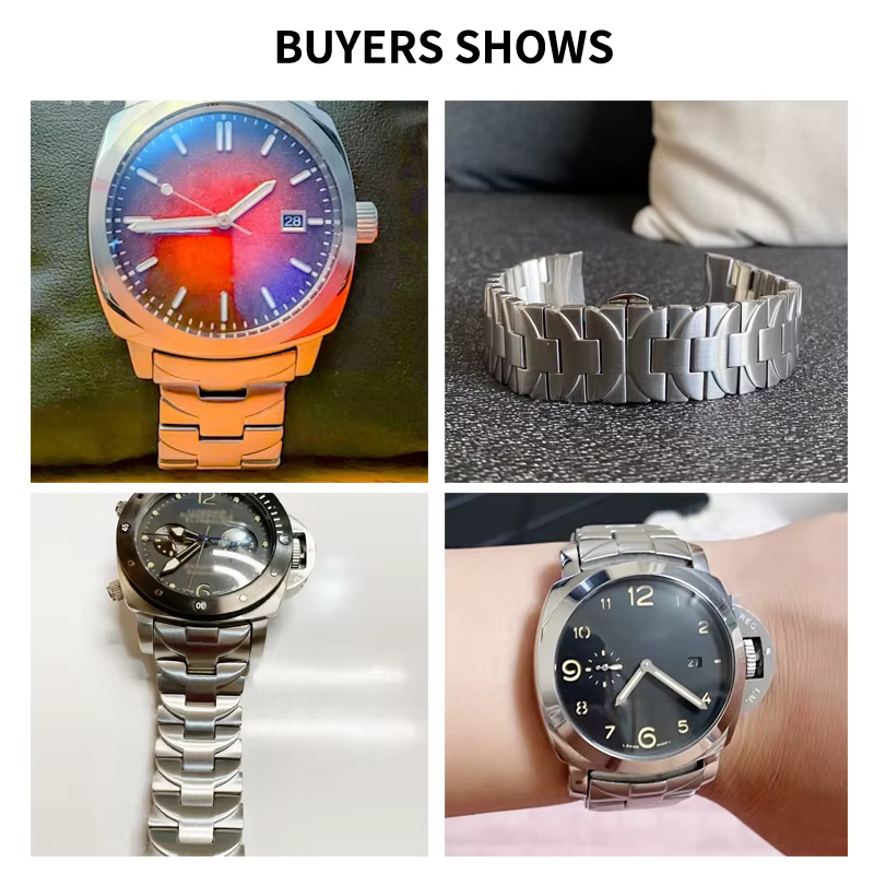 Bracelet de montre résistant aux rayures en acier inoxydable de haute qualité