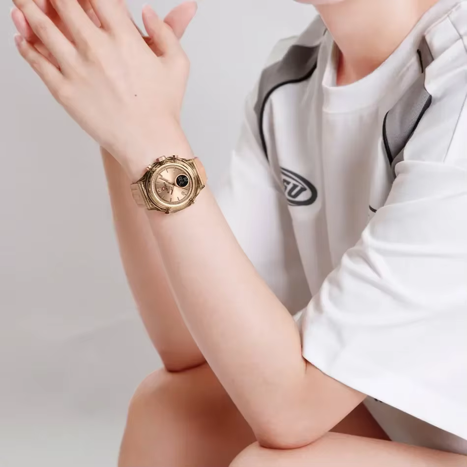 NAVIFORCE NF7109 montre à Quartz pour dames mode femmes double affichage montres