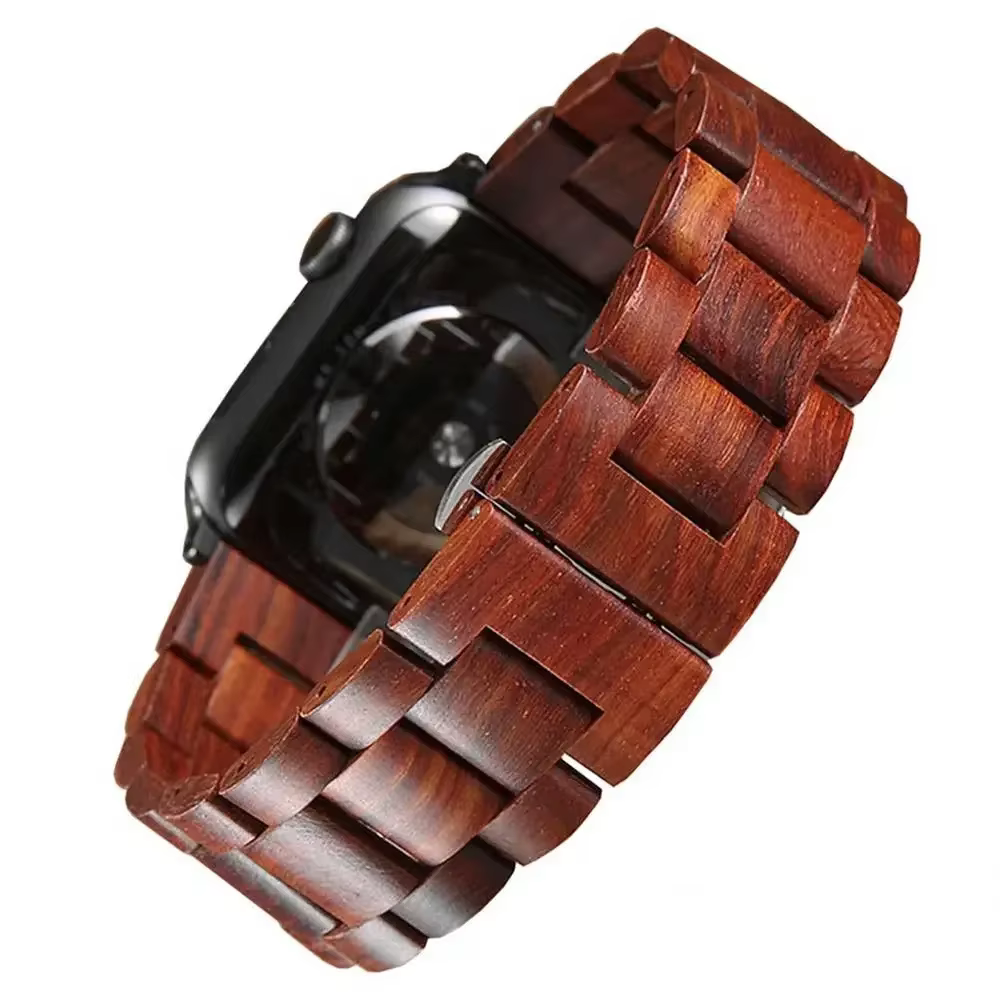 Bracelet en bois pour Apple Watch 11 10 9 8 7 6 5 SE