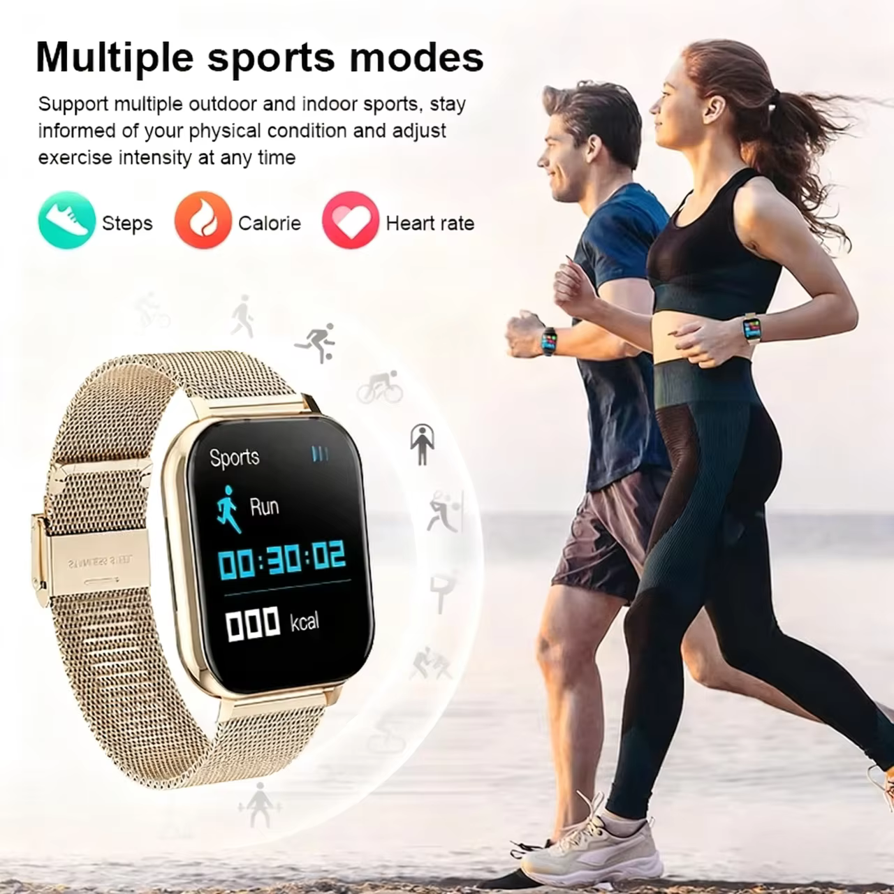 LAXASFIT Nouvelle Montre Connectée Écran HD Répondre aux Appels Passer