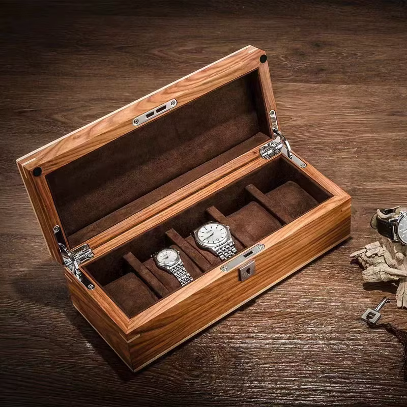 Nouvelles boîtes de rangement de montres en bois massif