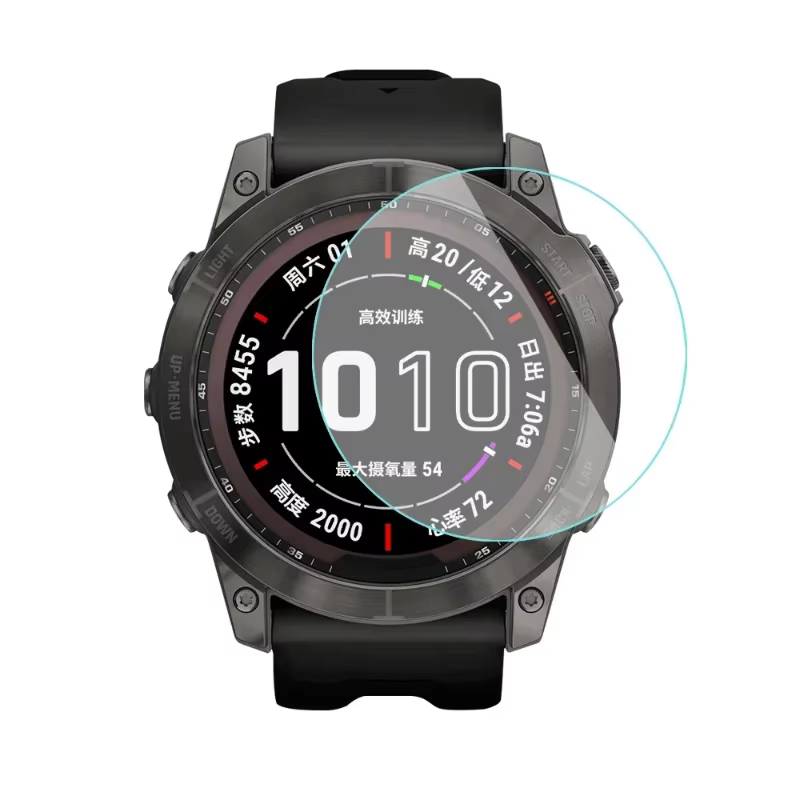 Verre trempé pour Garmin Fenix 7 7S 7X 6 6S 6X Pro saphir HD Film de protection d'écran