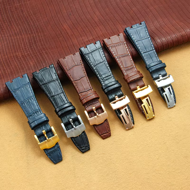 Bracelets de montre en cuir de qualité supérieure pour Audemars Piguet Royal Oak 26320 26mm