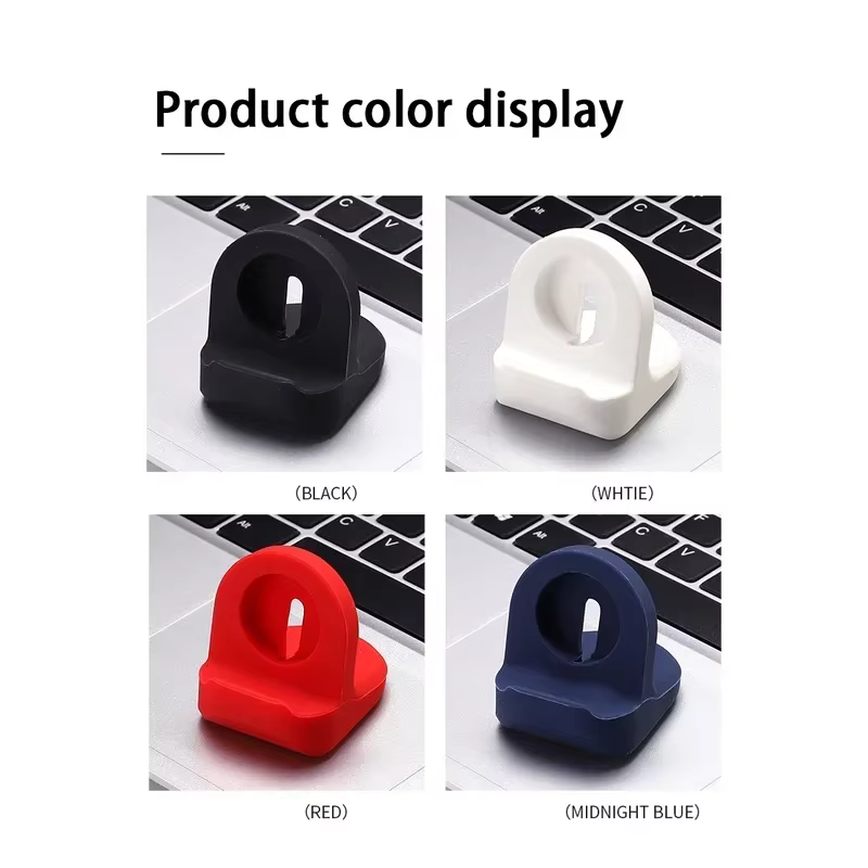 Support de chargeur en Silicone pour Apple Watch série 9 8 7 6 5 4 SE