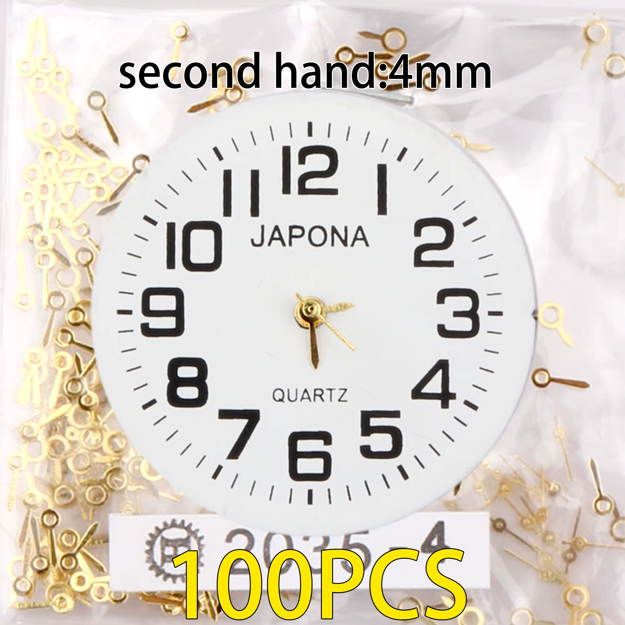 100 ensemble aiguilles de montre