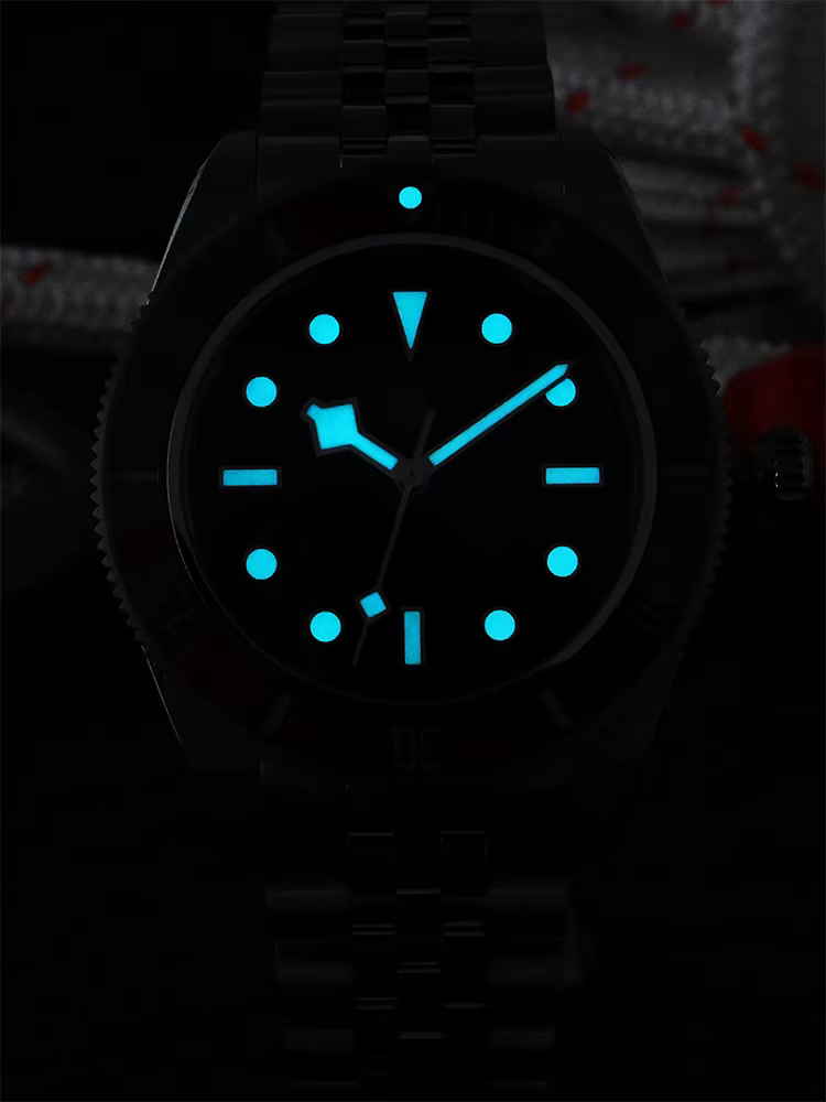 San Martin 40mm NH35 montre pour hommes plongée mécanique montre-Bracelet 5 maillons Bracelet lunette en céramique étanche 20Bar BGW-9 Reloj SN0128