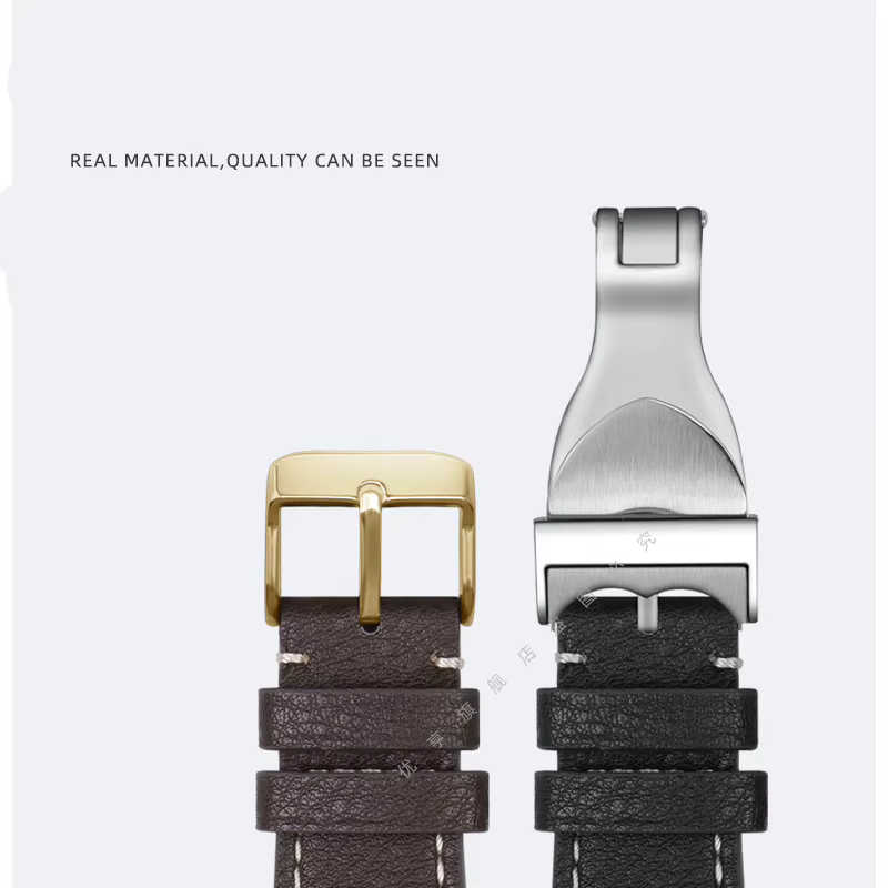 Bracelet de montre en cuir véritable