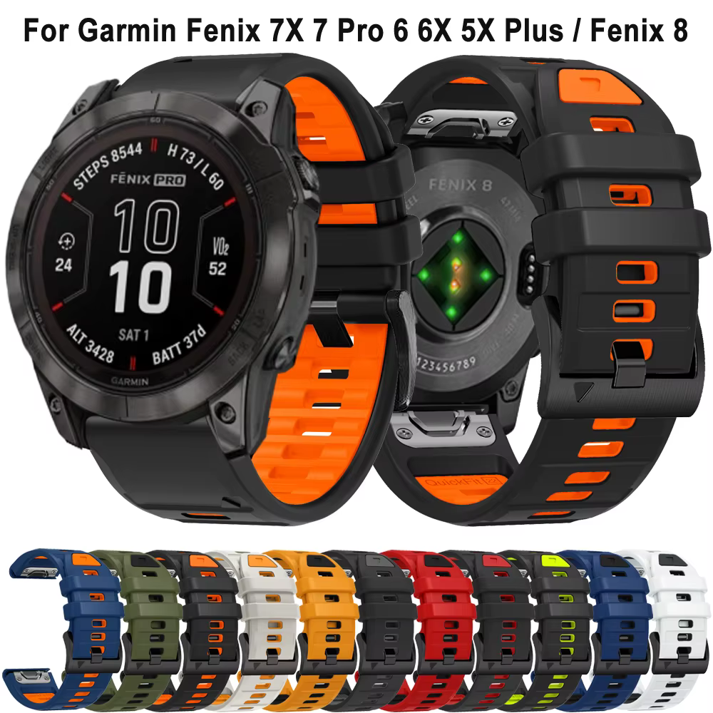 Fenix7-Bracelet de montre en silicone QuickFit