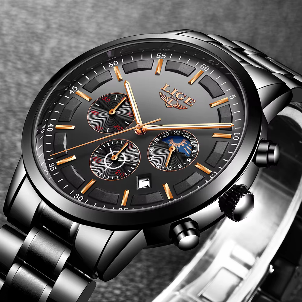 LIGE 2025 mode hommes montres haut de gamme montre d'affaires de luxe