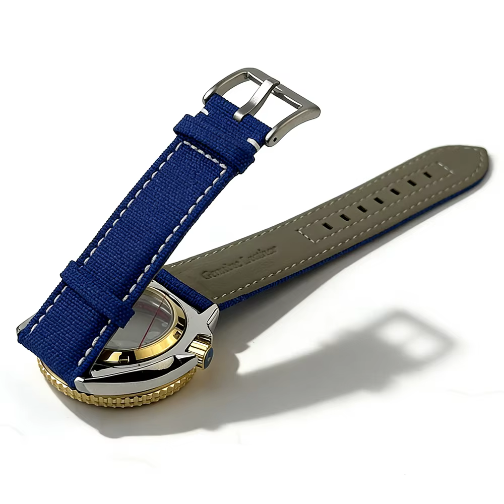 Boîtier de montre en Nylon et cuir