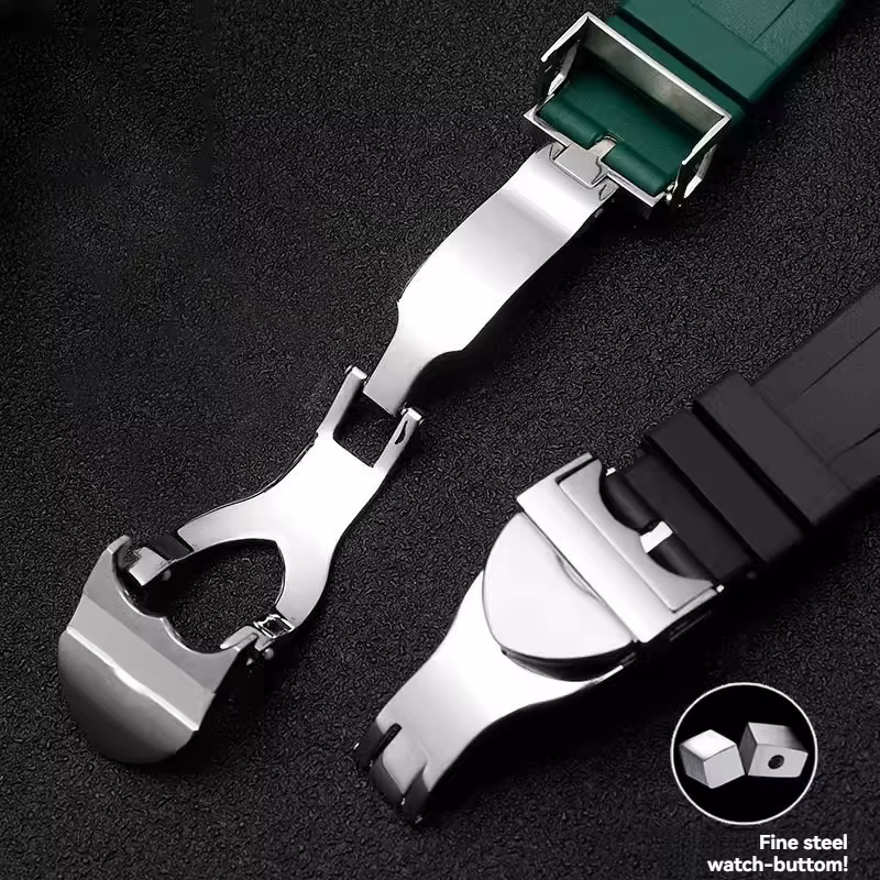 Pour bracelet de montre en caoutchouc Tudor Black Bay 22 mm - Panda