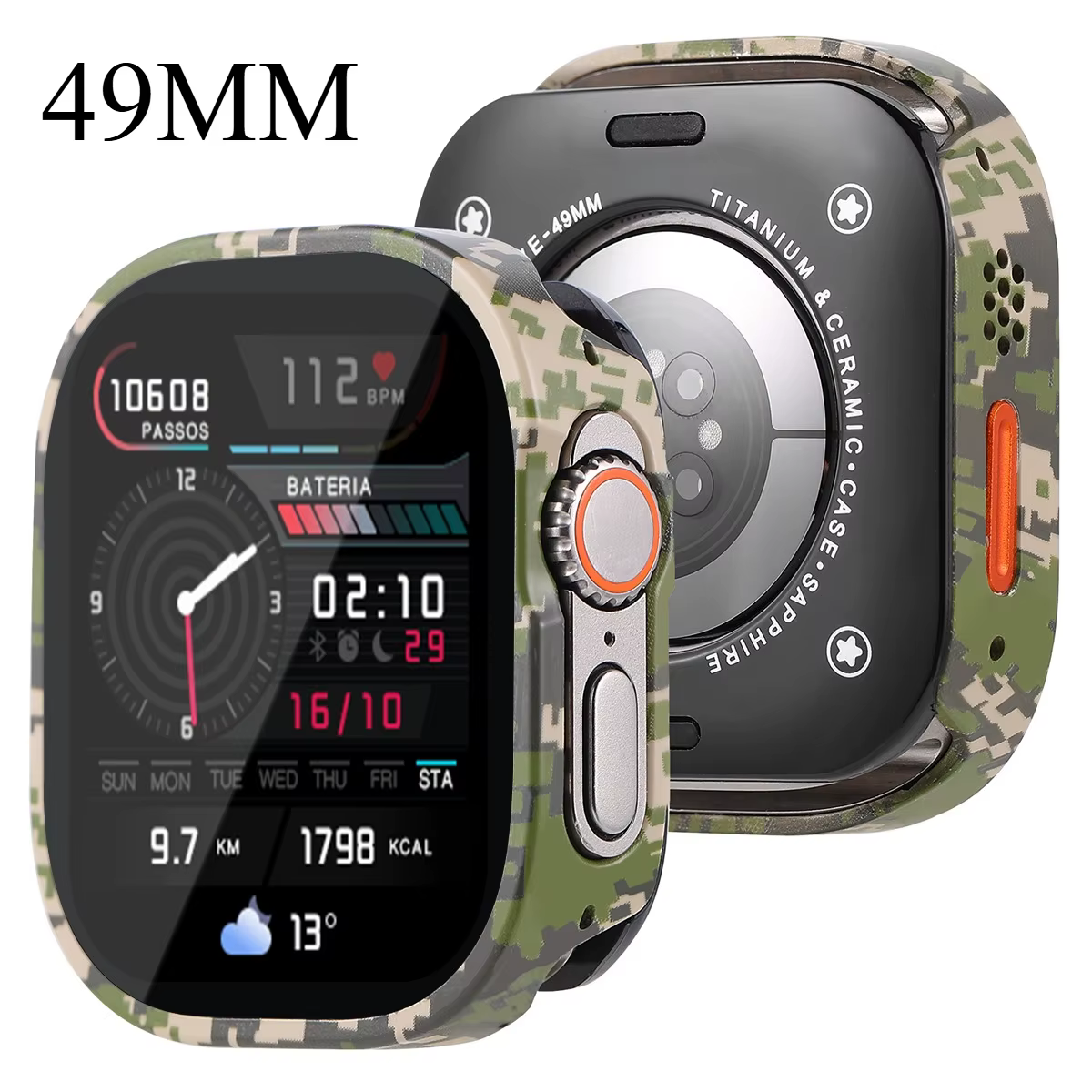 Boîtier en alliage d'aluminium Anti-chute pour Apple Watch Ultra 3/2 49mm 46mm 45mm 42mm