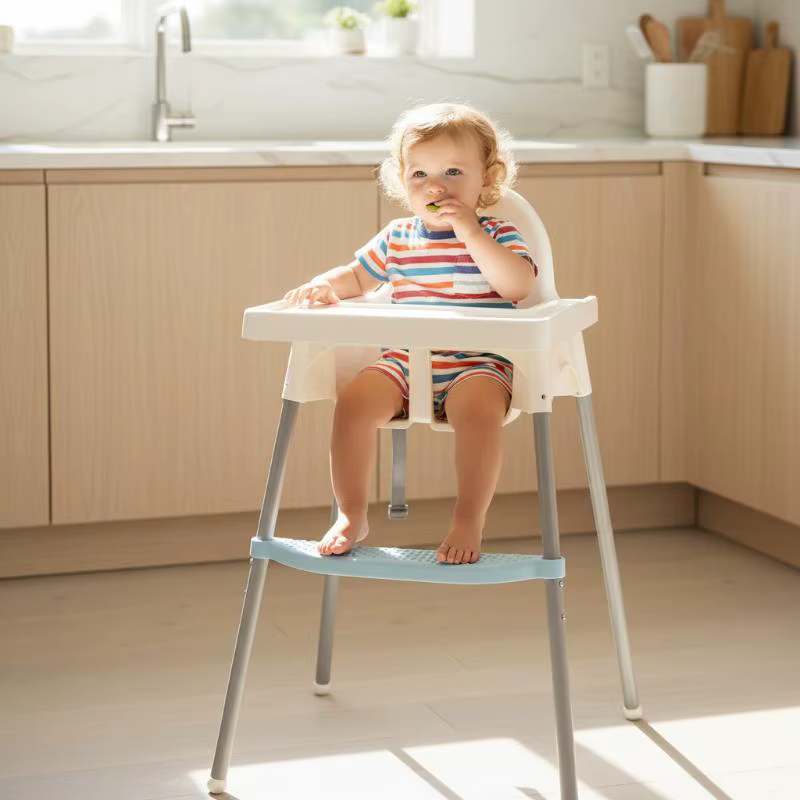 Repose-pieds pour chaise haute bébé, hauteur réglable, antidérapant, installation facile, accessoire pour manger et nourrir à la maison
