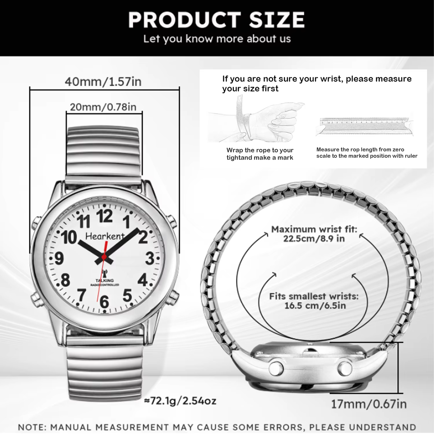 Hearkent-Montre à quartz numérique pour homme