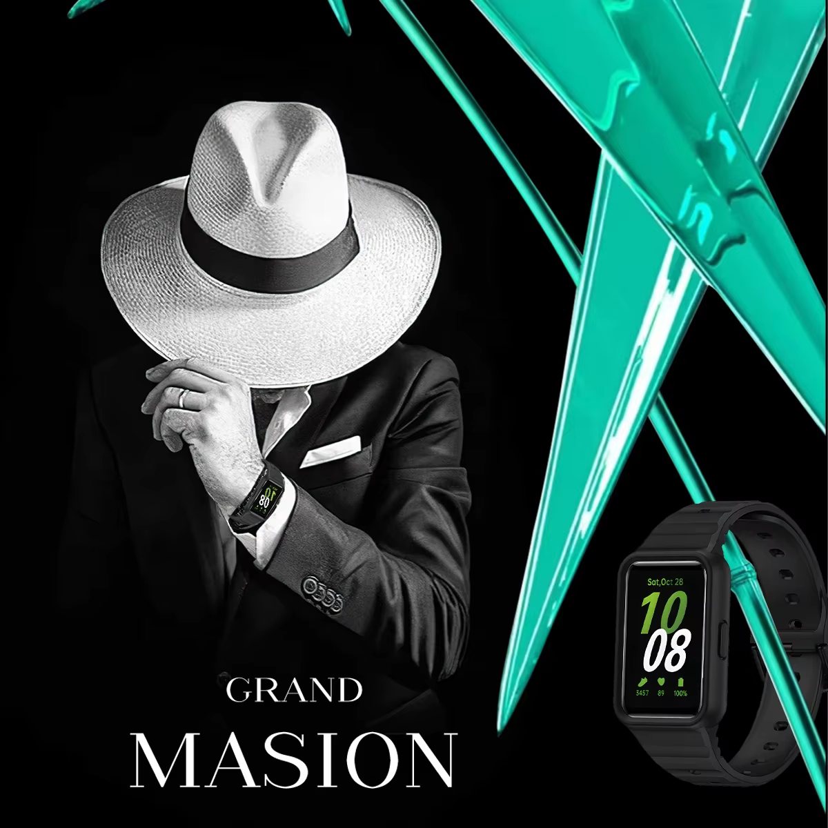 Bracelet intégré et étui pour Samsung Galaxy Fit 3 Watch
