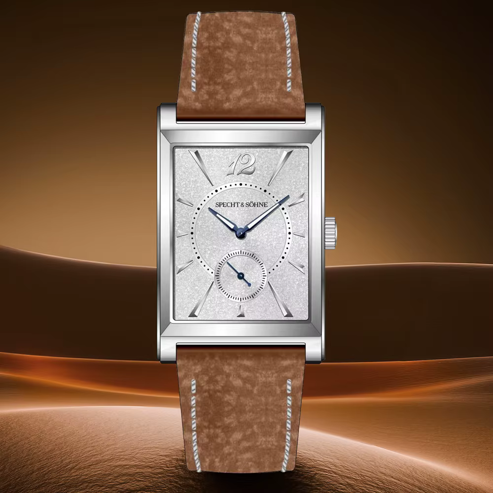 Specht & Söhne 2025 nouvelle montre carrée de mode pour hommes chronographe montres de sport en acier inoxydable saphir cristal 50M étanche