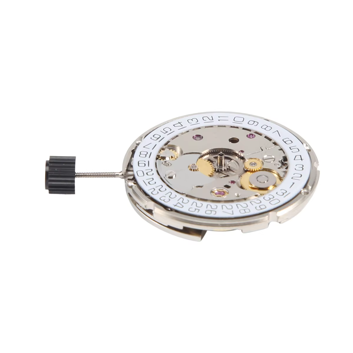 ELBA_pour ETA 2824-2 SELLITA SW200 blanc 3H mouvement d'horloge de montre mécanique