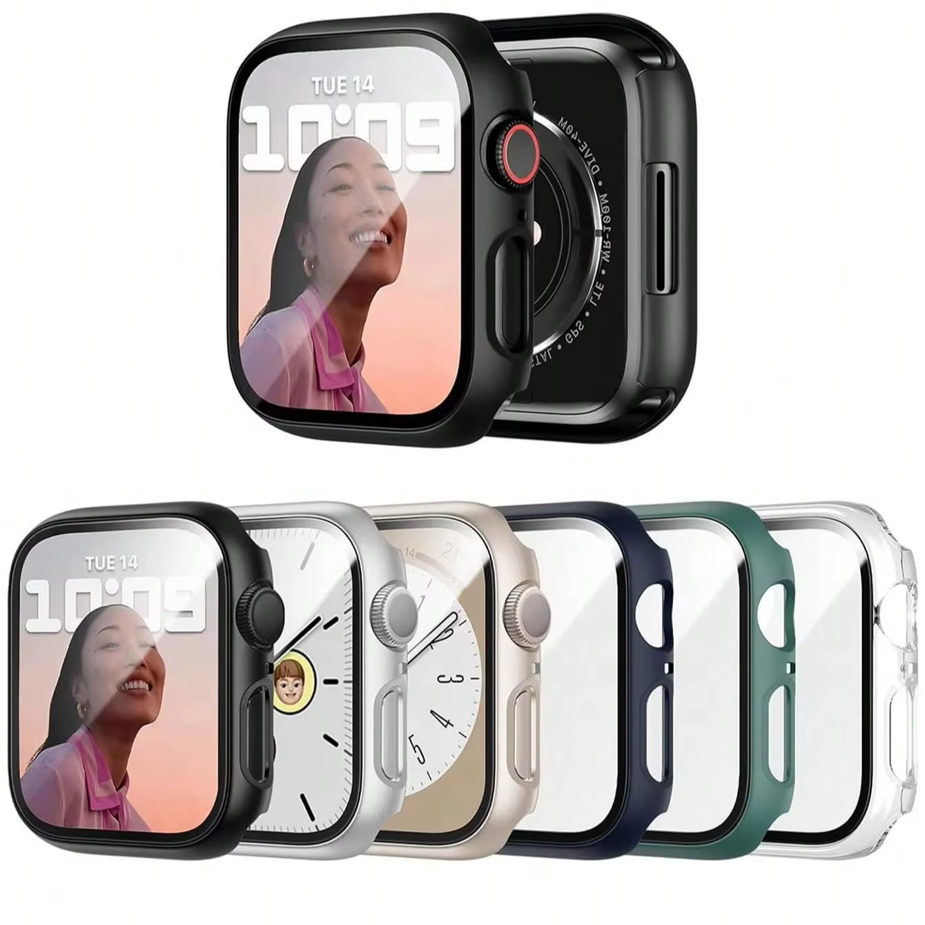 Étui pour Apple Watch 42mm 46mm 41mm 45mm 40mm 44mm
