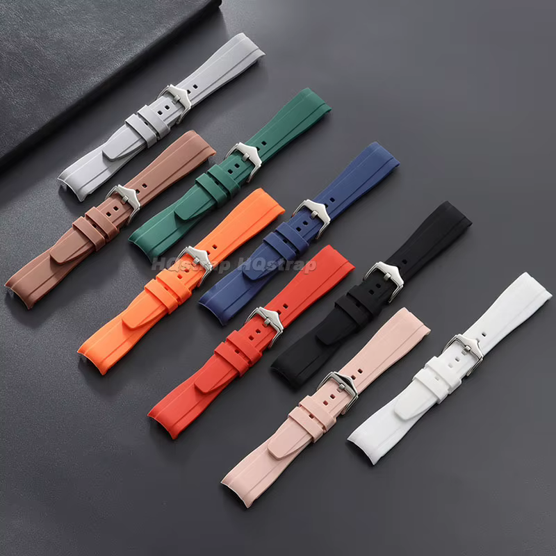 Bracelet de montre en caoutchouc 20 mm 22 mm pour Rolex