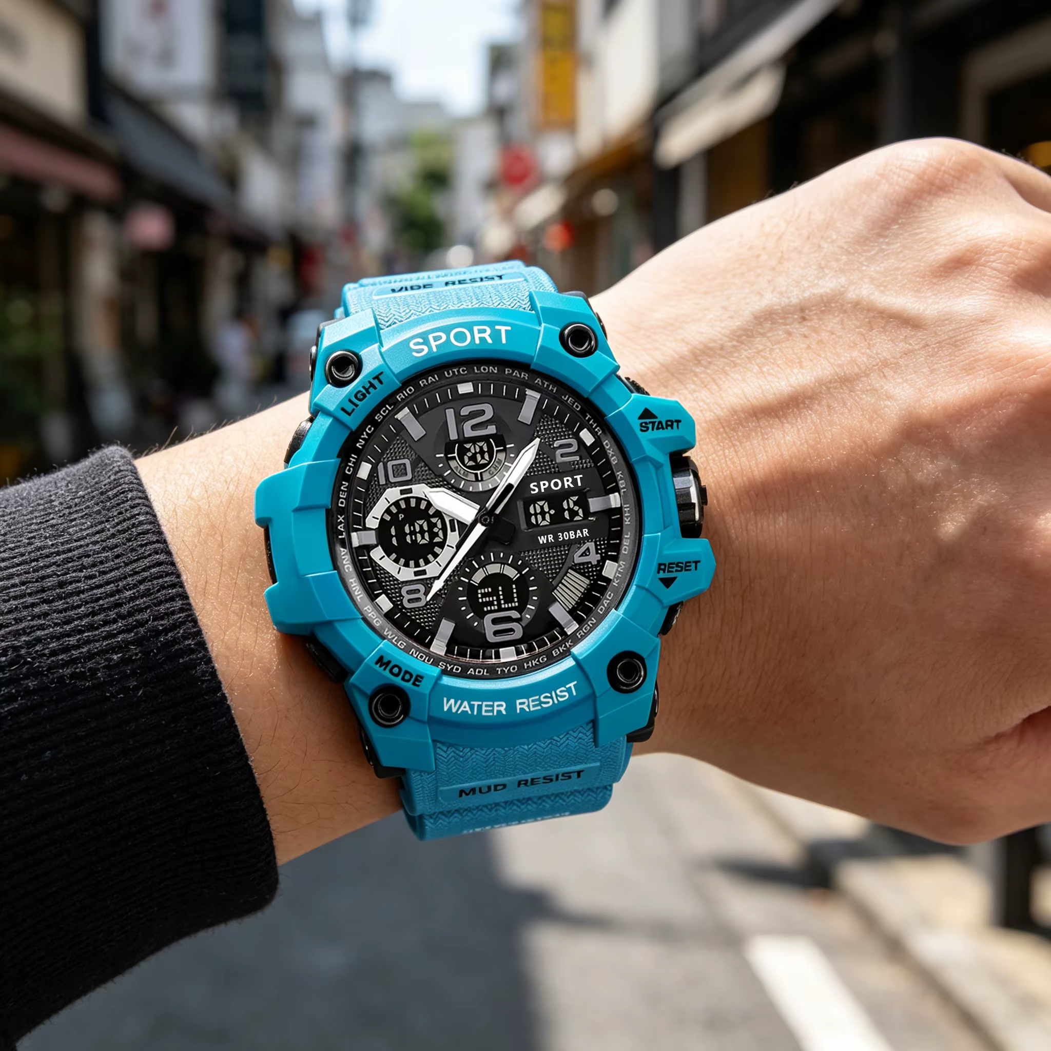 Montre électronique polyvalente pour hommes jeunes, montre multifonctionnelle pour étudiants - Un bon choix pour offrir à des amis et à la famille