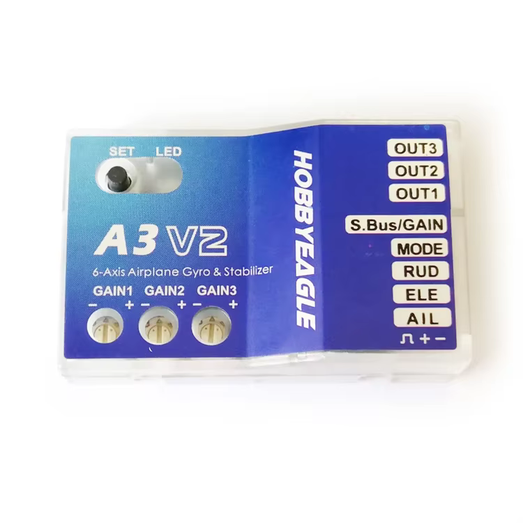 HobbyEagle A3 A3-L V2 6 axes avion gyroscope et stabilisateur contrôleur de vol pour RC FPV avion partenaires-aile drones bricolage pièces