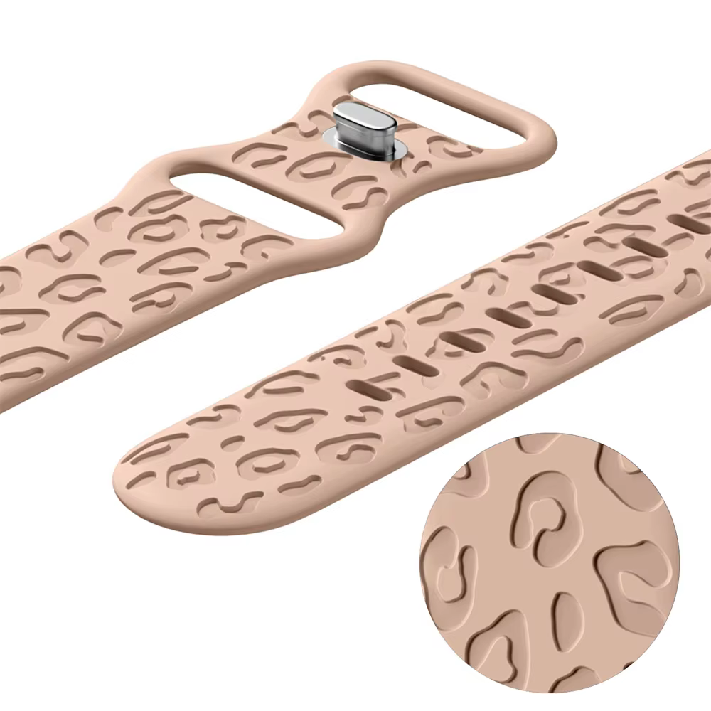 Bracelet léopard gravé pour Apple Watch