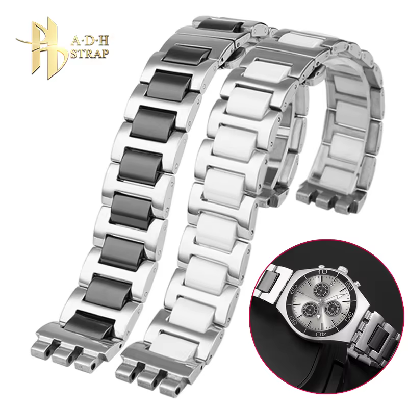 Chaîne de montre de haute qualité pour Swatch Irony Collection classique YVS441G YAS112G