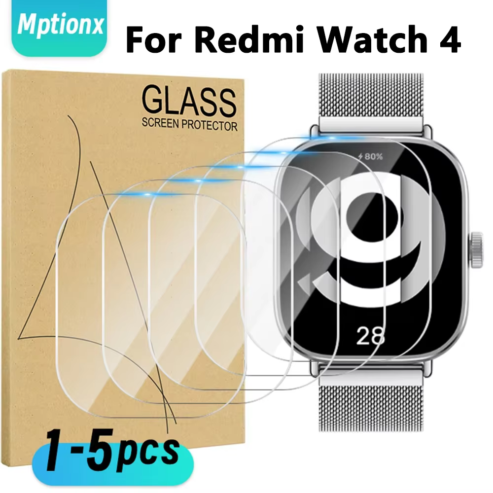 Verre trempé pour Xiaomi Redmi Watch 4 montre intelligente HD protecteur d'écran anti-rayures pour Mi