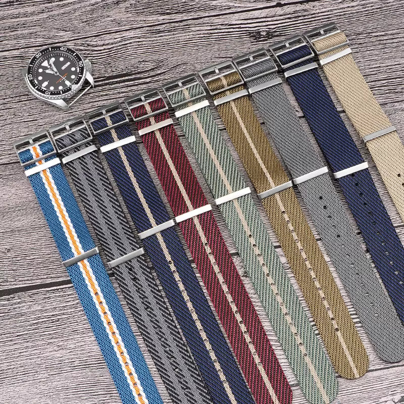 Bracelet de montre en Nylon otan pour gouvernail Tudor Omega hippocampe Seiko Rolex