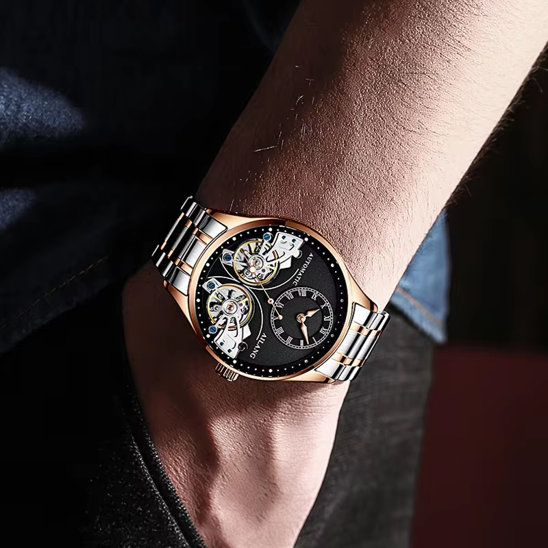 Montre mécanique automatique AILANG authentique pour homme