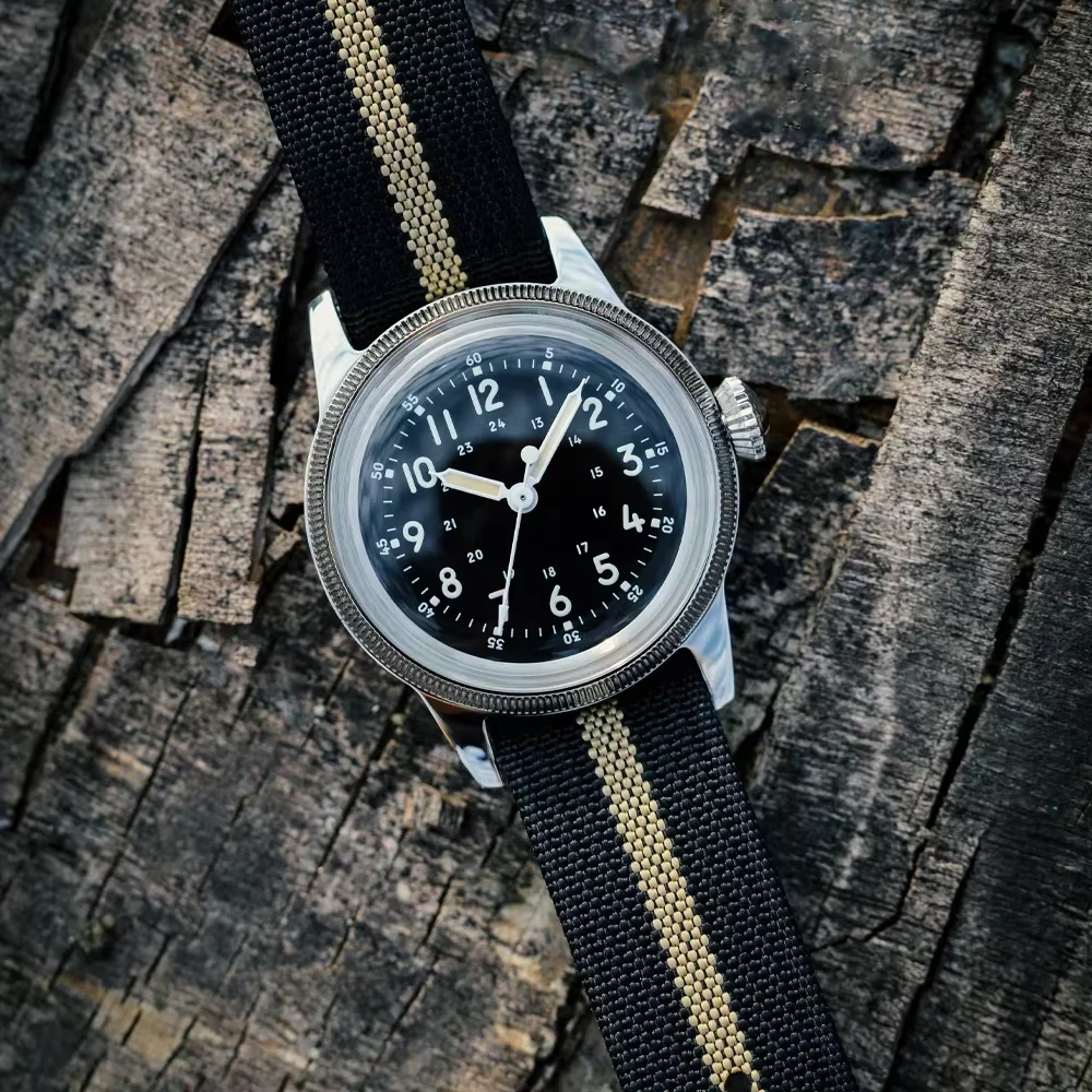 RDUNAE RA05 montre militaire Vintage 2035 mouvement Quartz K1 verre minéral cristal acier inoxydable lumineux étanche hommes montres