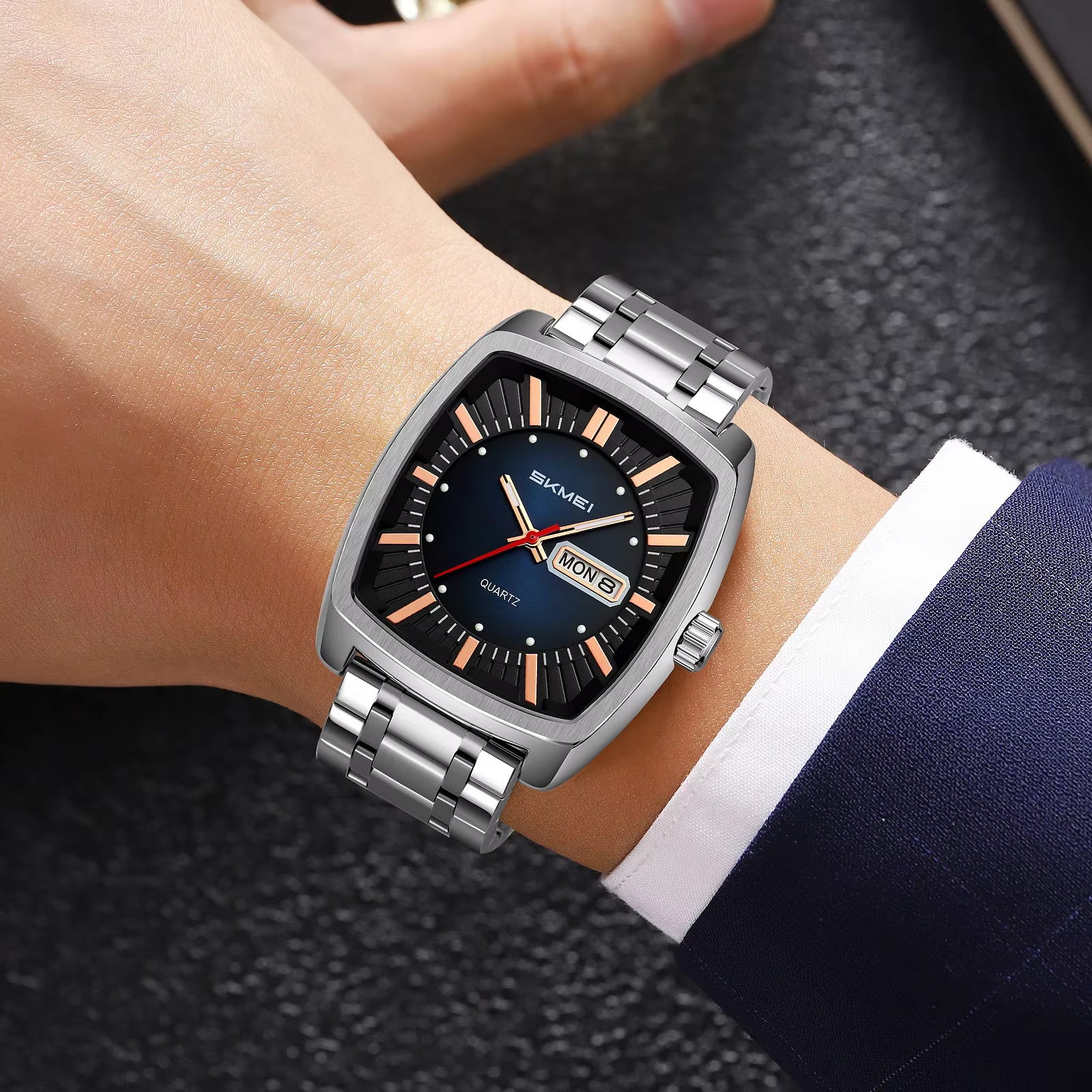 SKMEI 9354 Top marque Quartz montres décontractées pour hommes mouvement rond étanche