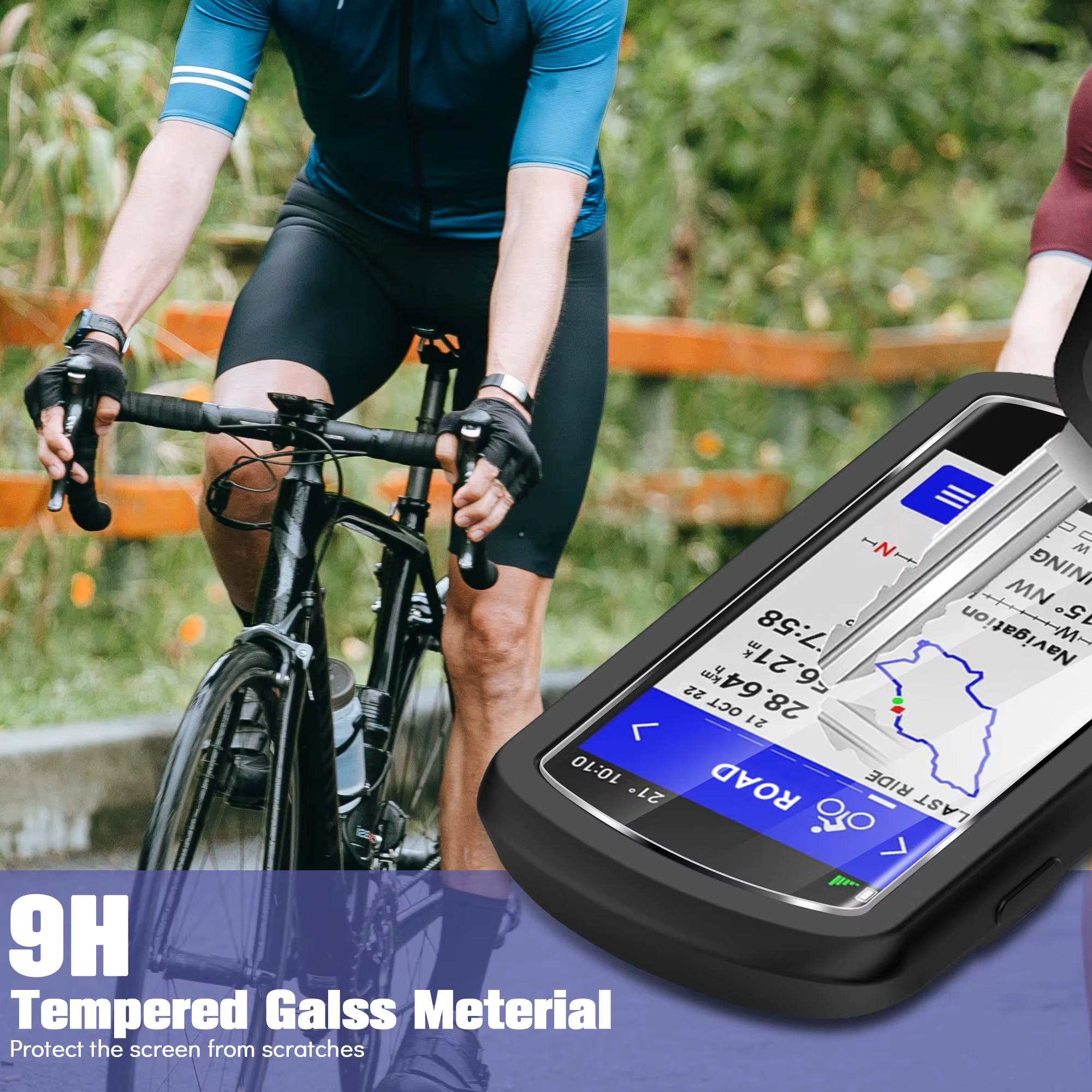 2 pièces verre trempé + étui pour Garmin Edge 1040 protecteur d'écran Film anti-rayures et housse de protection en Silicone souple accessoires