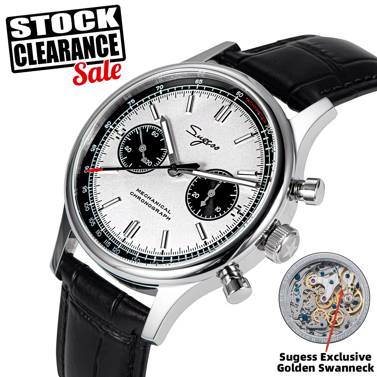 Sugess-Montre Pilote pour Homme