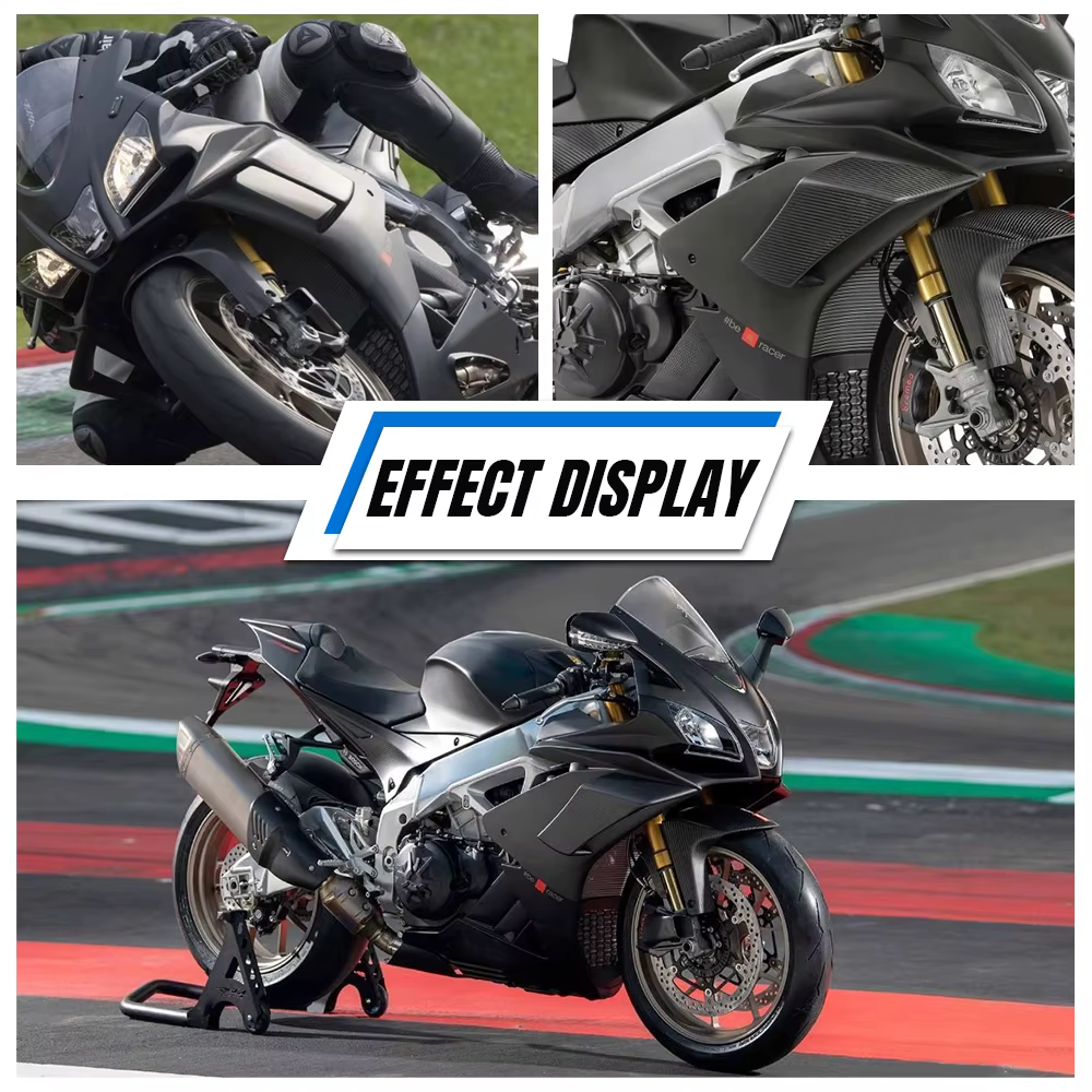 Aile fixe de moto pour Aprilia RSV4 2009-2018 2019-2021, accessoire, nouveau kit d'ailes avant aérodynamiques, déflecteurs d'air ABS