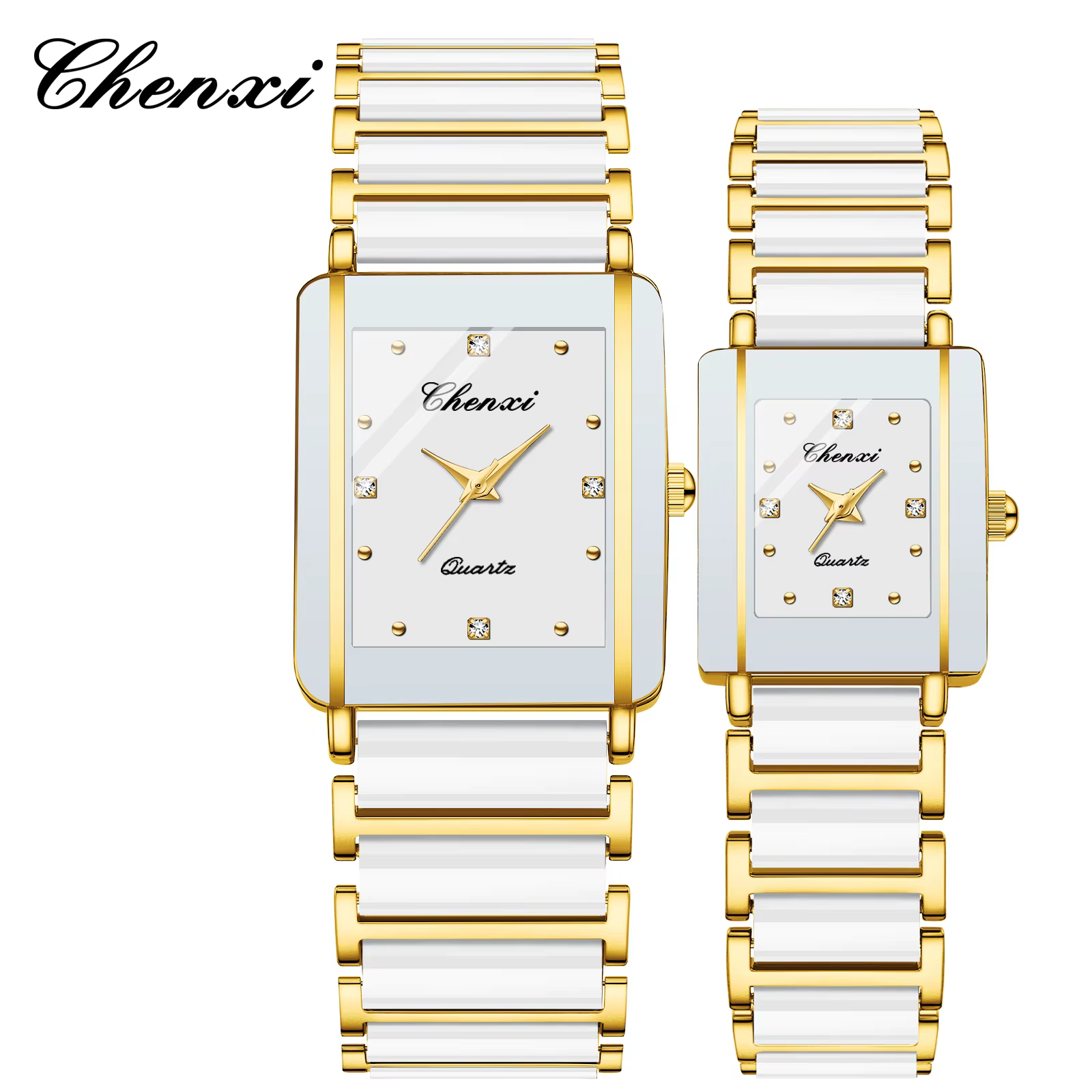 2 pièces Couple montres céramique étanche mode loisirs hommes et femmes montre Reloj Mujer romantique anniversaire cadeau montre-bracelet